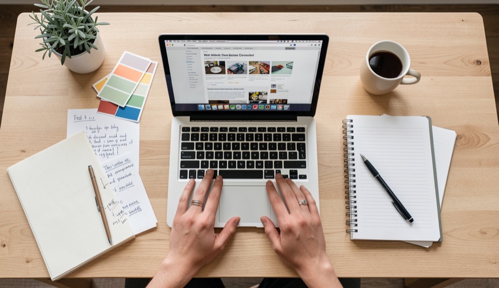 Automate repetitive site checks with simple scripts: an editorial still life showing a clear working method