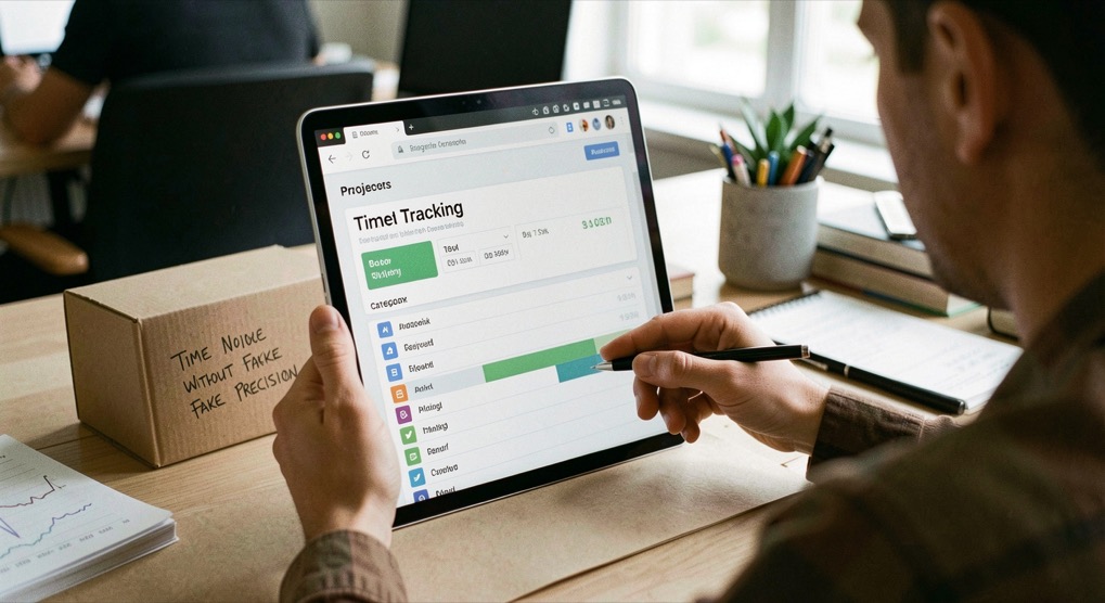 Time tracking without surveillance or fake precision